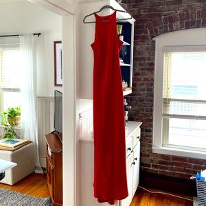 Calvin Klein long high neck gown floor length dress